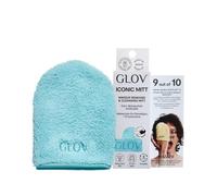 Gant démaquillant à l'eau réutilisable bleu Glov