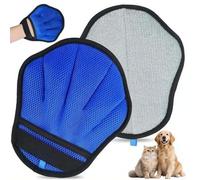 Gant d'épilation d'animaux - Gant électrostatique d'épilation d'animaux pour chats et chiens, outil réutilisable à cinq doigts amélioré pour linge, canapé, tapis, siège de voiture, lavable et