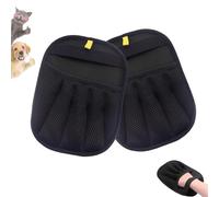 Gant d'épilation pour chats et chiens, gant d'épilation à cinq doigts pour animaux de compagnie, gants électrostatiques réutilisables, pour enlever les poils de chiens et de chats, ensemble de