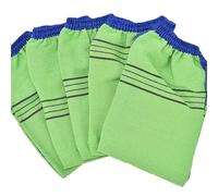 Gant d'épluchage magique, 5 pièces, gant de gommage exfoliant, élimination du bronzage, gants bain et douche, 14cm x 17cm