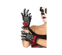 gant dia de los muertos femme dentelle deguisement halloween carnaval