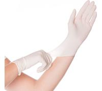 Gant en latex HYGOSTAR SKIN M blanc poudré 100 pièces