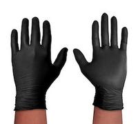 Gant en nitrile Black Protect, taille: M, noir - Boîte de 20 gants