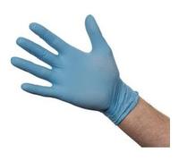 Unigloves Unicare Gants d'examen en nitrile - Polyvalents, sans poudre, gants jetables de qualité médicale - Boîte de 100 gants, bleu, taille XL (GS0035)
