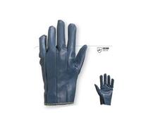 Gant en tissu coton Venitex tout enduit nitrile bleu T10 - DELTA PLUS - NI14910 Bleu