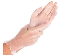 Gant en vinyle 'IDEAL LIGHT', M, blanc - Boîte de 100 gants