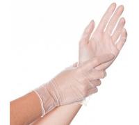 Gant en vinyle 'IDEAL', M, blanc - Boîte de 100 gants