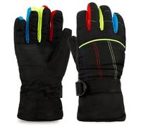 Gant Enfant, Gant De Ski Enfant, Imperméable Et Coupe-Vent, Pour Enfants, Luge, Snowboard, Ski, Cyclisme, Candonnée, Vélo, Équitation, Patinage Pour Garçons Et Filles De 8 À 14 Ans, Noir 1 Paire