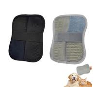 Gant Épilateur Poils Animaux,Double Face Brosse Anti Poils pour Chien Chat | Gant Brossage Double Face, Maille Respirante Confortable, Sangle Réglable Maintien Stable, Polyester Résistant