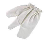 Gant exfoliant en soie réutilisable pour un design ergonomique à deux doigts, séchage rapide, outil de bain adapté aux voyages