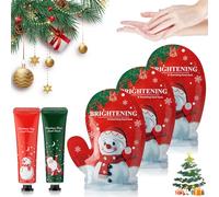 Gant Exfoliant, Soin Professionnel pour les Mains, kit de Noël avec 3 masques pour les mains et 2 Crèmes pour les Mains, Réparation Intense pour Adoucir la Peau