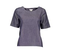 Gant - T-shirt en Coton Bleu avec Logo - Femme - Tops - Bleu - Taille: 32 FR