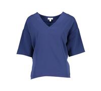 Gant, Femme, Tops, Bleu, Taille: 36 FR T-shirt à col en V