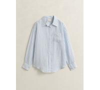 Gant GANT Blue Relaxed Fit Stripe Linen Shirt Blue EU 34 (UK 6)