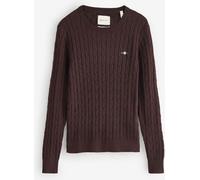 Gant GANT Brown Stretch Cotton Cable Knit Jumper