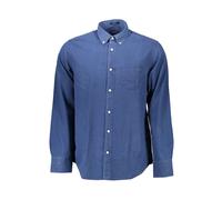 Gant, Homme, Chemises, Bleu, Taille: S Gant Chemise Bleue en Coton pour Homme