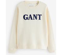 Gant GANT Cream Graphic Print Logo Crew Neck Sweatshirt