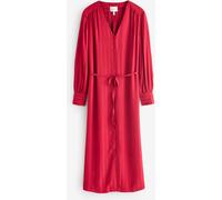 Gant GANT Red Relaxed-Fit Satin Stripe Shirt Dress Red 10