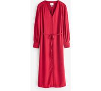 Gant GANT Red Relaxed-Fit Satin Stripe Shirt Dress Red 12