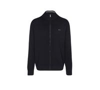 GANT Cardigan en Coton piqué Zip, Bleu Nuit, XXXL Homme