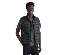 GANT Light Down Vest Gilet, Black, L Homme