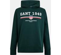 Gant Graphic Hoodie Tarten Green M Male