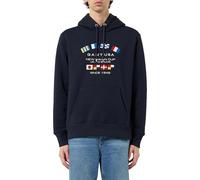 GANT Graphic Sweat Hoodie Sweatshirt à Capuche, Bleu Nuit, S Homme