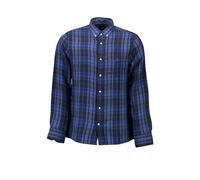 Gant, Homme, Chemises, Bleu, Taille: S Chemise Élégante Bleue à Boutons