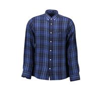 Gant, Homme, Chemises, Bleu, Taille: S Gant Chemise Bleue en Coton