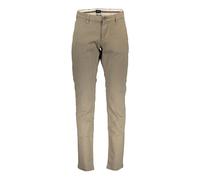 Gant, Homme, Pantalons, Beige, Taille: W35 L34 Pantalon Slim Beige avec Logo