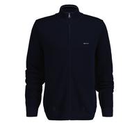 GANT Homme Pique-Strickjacke - Coton Pique Zip Cardigan, Fermeture Éclair, Ba