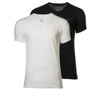 GANT Homme T-Shirt,2er Paquet - V Neck T-shirt 2-PACK,Col En V,à Manches Courtes