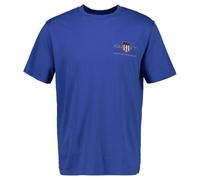 GANT Homme T-Shirt - Reg Archive Shield Emb, Col Rond, Manches Courtes, Broderie
