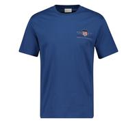 GANT Homme T-Shirt - Reg Archive Shield Emb, Col Rond, Manches Courtes, Broderie