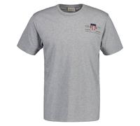 GANT Homme T-Shirt - Reg Archive Shield Emb, Col Rond, Manches Courtes, Broderie