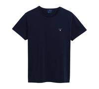 Gant, Homme, Tops, Bleu, Taille: L T-shirt à logo brodé