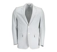 Gant, Homme, Vestes, Blanc, Taille: L Veste Blanche Classique à Manches Longues