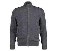 GANT Hommes Veste Tricotée - Décontracté Coton Zip Cardigan, Col Montant, Coton