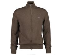 GANT Hommes Veste Tricotée - Décontracté Coton Zip Cardigan, Col Montant, Coton