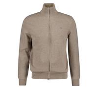 GANT Hommes Veste Tricotée - Décontracté Coton Zip Cardigan, Col Montant, Coton
