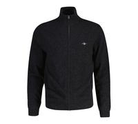 GANT Hommes Veste Tricotée, Laine - Extrafin D'Agneau Zip Cardigan, Col Montant