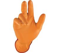 Gant jetable Grip Orange taille 11 orange Nitrile 50 pcs/boîte