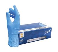 Gant jetable nitrile non poudré bleu - Boîte de 100 gants - Taille M
