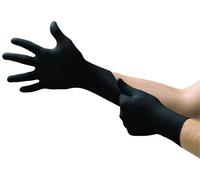 Gant Jetable Nitrile - Taille L - Noir - Résistant aux Produits Chimiques - Contact Alimentaire