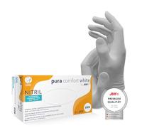 Gant jetable Pura Comfort White taille L blanc nitrile catégorie EPI III EN 388, EN 374 1,00 PCE