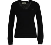 Gant Laine d'agneau Extra Fine avec Col en V Sweater Femme