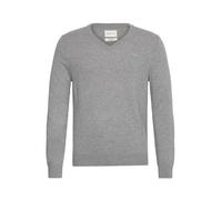 GANT Laine d'agneau Extra Fine avec col en V Sweater, Gris, XXXL Hommes