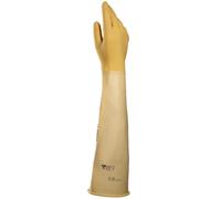 Gant latex Alto 285 chlorinée + grip 60 cm jaune T10 MAPA 3428536