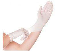 Gant latex SKIN, S, poudré, blanc