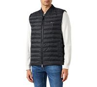 GANT Light Padded Bomber Vest Doudoune Légère sans Manches en Duvet, Black, L Homme
